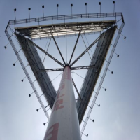 果蔬批發(fā)市場(chǎng)入口高炮廣告牌完損檢測(cè)